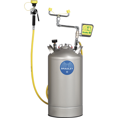 Portable Eyewash Station, Pressurized, 15 gal. Capacity, Meets ANSI Z358.1 Dufferin Supply