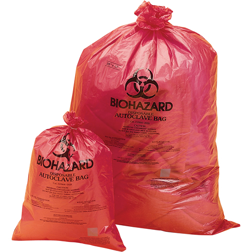 Hazardous Waste Disposal Bags, Bio-Hazard, 38" L x 31" W, 0.0381 mm, 113.6 L (30 Gal.) Capacity Dufferin Supply