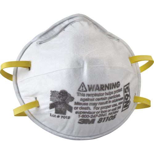 8110S Particulate Respirators, N95, NIOSH Certified, Small Dufferin Supply