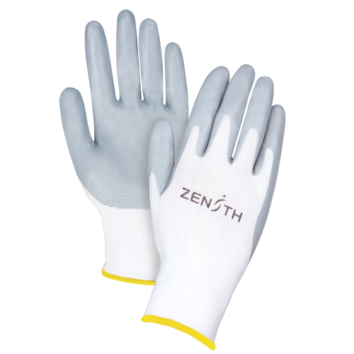 Gants l&eacute;gers enduits et respirants, 11/2T-Grand, R&ecirc;vetement Mousse de nitrile, Calibre 13, Enveloppe en Polyester Dufferin Supply