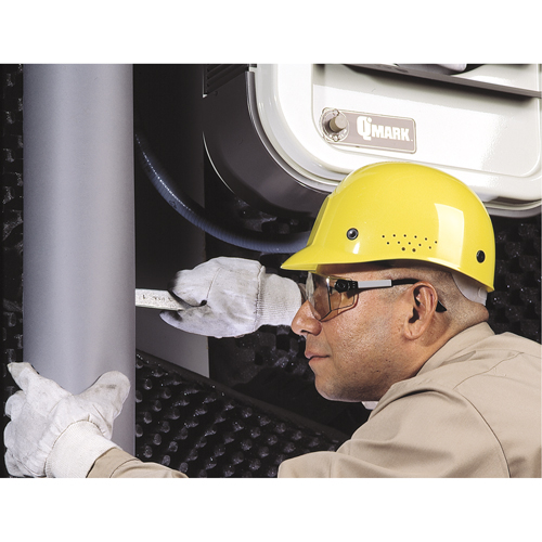 Casques antichocs, Suspension &agrave; douille, Jaune Dufferin Supply