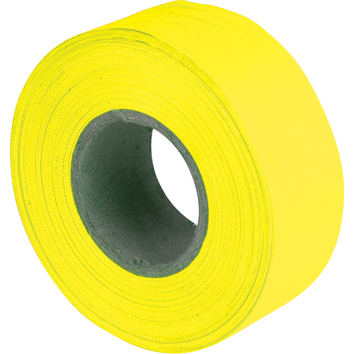 Flagging Tape, 1.2" W x 150' L, Fluorescent Yellow Dufferin Supply