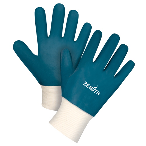 Gants &agrave; poignet en tricot de poids lourd, 11/2T-Grand, R&ecirc;vetement Nitrile, Enveloppe en Coton Dufferin Supply