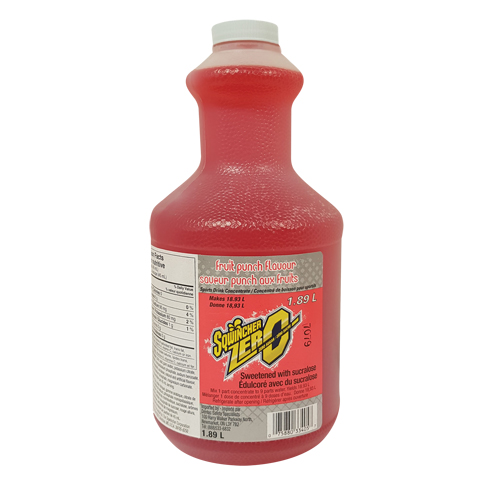 Sqwincher&reg; ZERO&reg; Rehydration Drink, Concentrate, Fruit Punch Dufferin Supply