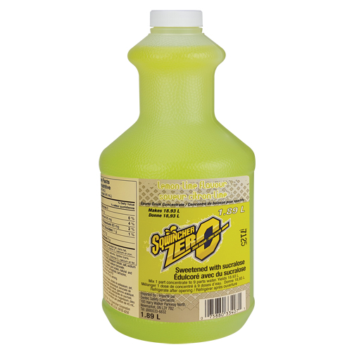 Sqwincher&reg; ZERO&reg; Rehydration Drink, Concentrate, Lemon-Lime Dufferin Supply