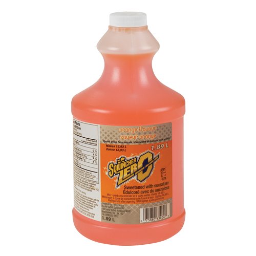Sqwincher&reg; ZERO&reg; Rehydration Drink, Concentrate, Orange Dufferin Supply
