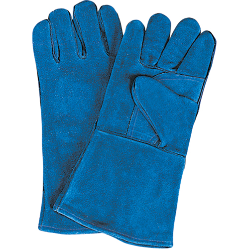 Gants de soudage &agrave; pouce & paume doubles, Cuir de vache refendu, Taille Grand Dufferin Supply