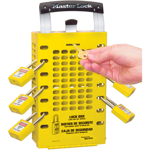 Bo&agrave;tes de verrouillage Latch Tight, Jaune Dufferin Supply