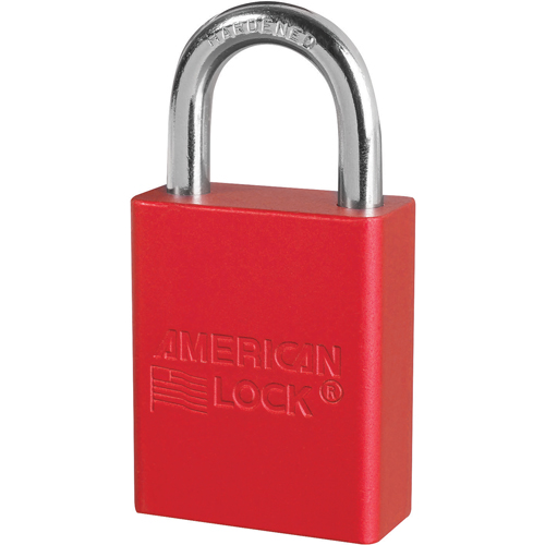 Anodized Padlock, Safety Padlock, Keyed Alike, Aluminum, 1-1/2" Width Dufferin Supply