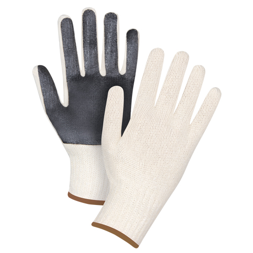 Gants en tricot &agrave; paume enduite, Poly/coton, Un c&ocirc;t&eacute;, Calibre 7, Grand Dufferin Supply