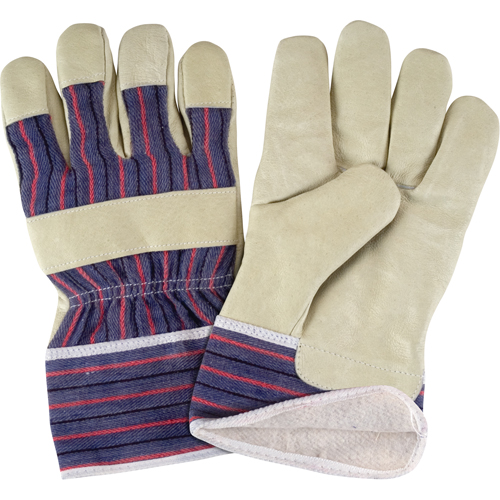 Comfort Winter-Lined Work Gloves, Large, Grain Pigskin Palm, Cotton Fleece Inner Lining Dufferin Supply