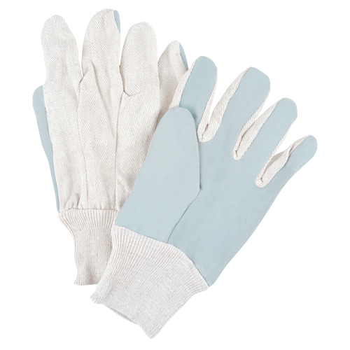 Gants de travail de premi&egrave;re qualit&eacute;, Grand, Paume en Cuir de vache refendu Dufferin Supply