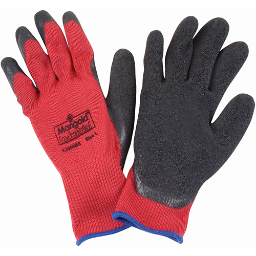 Coated Gloves, 9/Large, Rubber Latex Coating, 10 Gauge, Polyester/Cotton Shell Dufferin Supply