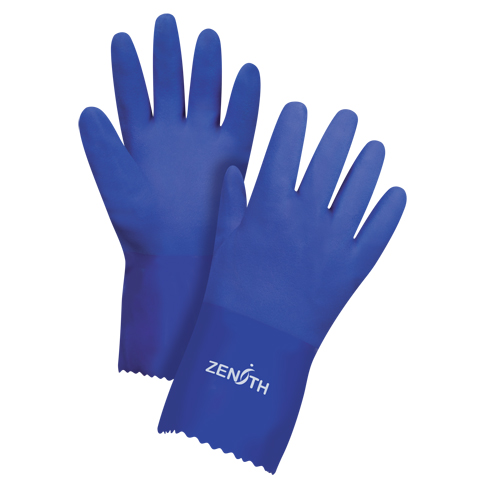 Gants ultra flexible, Taille Grand/9, 12" lo, PVC, Doublure en Interlock, 45 mils Dufferin Supply