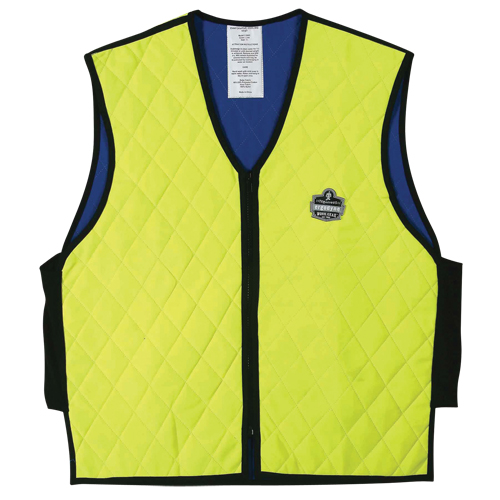 Vestes refroidissantes &agrave; &eacute;vaporation humide Chill-Its 6665, Moyen, Jaune lime haute visibilit&eacute; Dufferin Supply