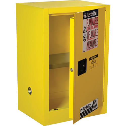 Armoire de s&eacute;curit&eacute; compacte pour produits inflammables EX Sure-Grip, 12 gal., 1 Porte(s), 23,25" La x 35" h x 18" p Dufferin Supply