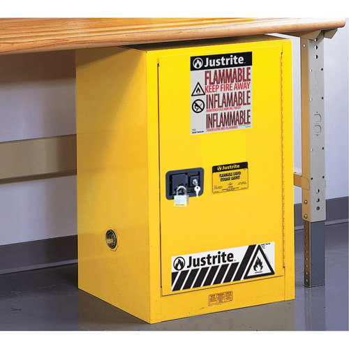 Armoire de s&eacute;curit&eacute; compacte pour produits inflammables EX Sure-Grip, 12 gal., 1 Porte(s), 23,25" La x 35" h x 18" p Dufferin Supply