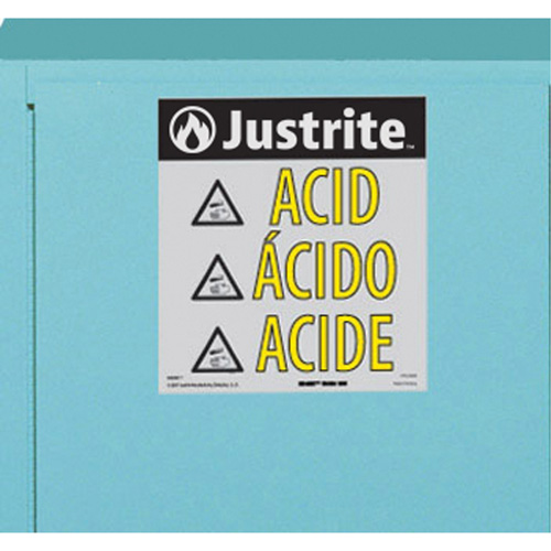 Armoires de s&eacute;curit&eacute; pour acides & produits corrosifs avec doublure ChemCor, 22 gal., 35" x 35" x 22" Dufferin Supply