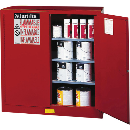 Armoire de s&eacute;curit&eacute; pour la peinture et les encres combustibles EX Sure-Grip, 40 gal., 3 tablettes Dufferin Supply