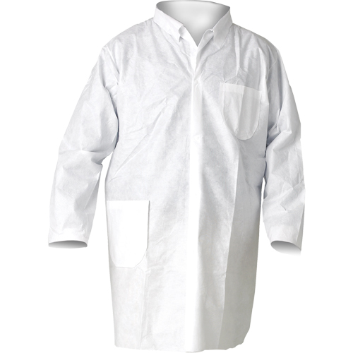 KleenGuard A20 Lab Coats, SMS, White, Medium Dufferin Supply