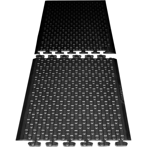 Rejuvenator Connect No. 502 Matting, Polyurethane, 3' W x 3' L, 5/8" Thick, Black Dufferin Supply