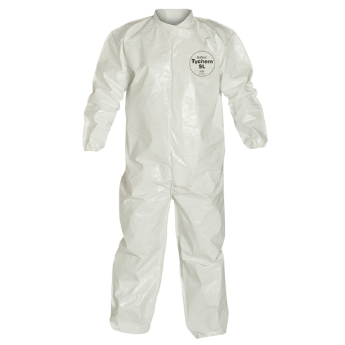 Tychem&reg; 4000 Coveralls, Medium, White Dufferin Supply