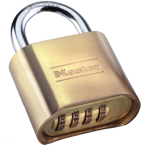 Cadenas &agrave; combinaison, Argent, Rev&ecirc;tement en laiton, Largeur de 2" Dufferin Supply