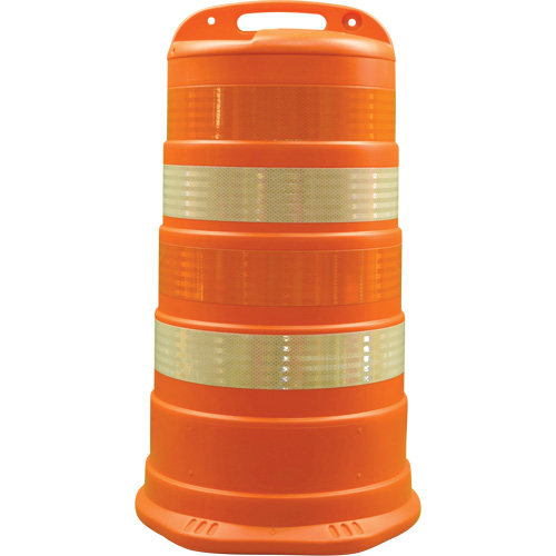 Trailboss Channelizer Drums, 41.27" High, Orange Dufferin Supply