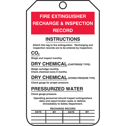 &eacute;tiquettes de s&eacute;curit&eacute; d'inspection et de contr&ocirc;le de l'&eacute;tat de l'&eacute;quipement, Plastique, 3-3/8" la x 5-7/8" h, Anglais Dufferin Supply