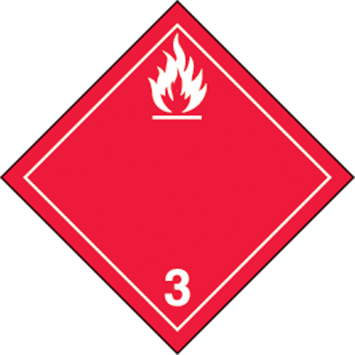 &eacute;tiquettes d'exp&eacute;dition TMD, Classe 3, Liquides inflammables, Papier Dufferin Supply