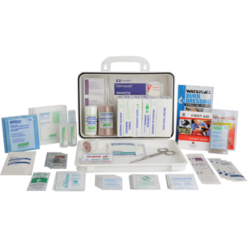 Contractors' First Aid Kit, Class 1 Medical Device, Plastic Box Dufferin Supply