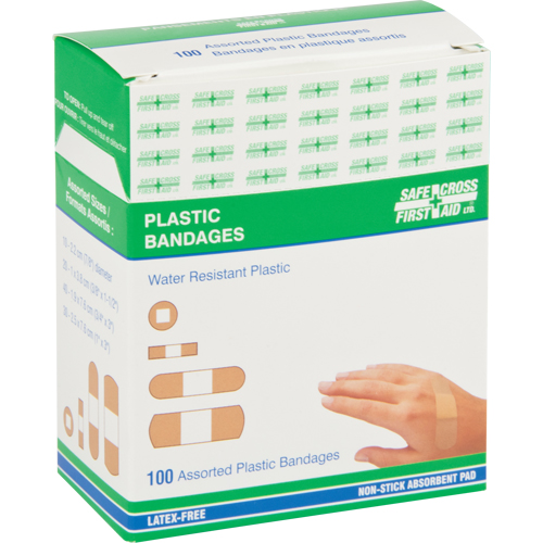 Bandages, Assorti, Plastique, St&eacute;rile Dufferin Supply