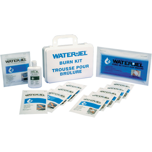 Trousses d'urgence pour brûlures Water Jel, Boîte en plastique de 36 unit&eacute;s, Classe 2 Dufferin Supply