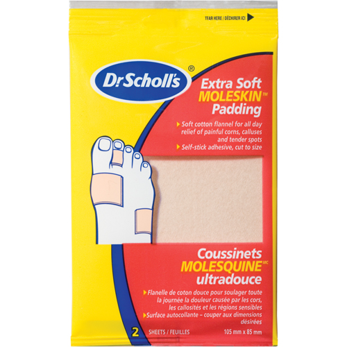 Tampons Moleskin Plus de Dr Scholl's Dufferin Supply