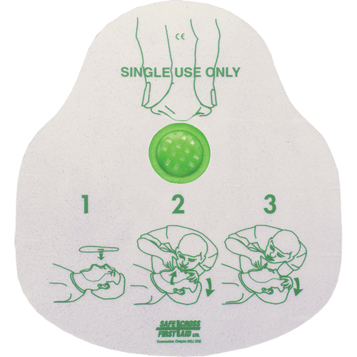 CPR Faceshield, Single Use Faceshield, Class 2 Dufferin Supply