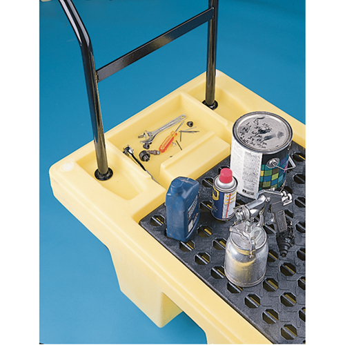 Poly-Spillcart Cart, 66.5" L x 29" W x 43.9" H, 57 US gal. Spill Cap. Dufferin Supply