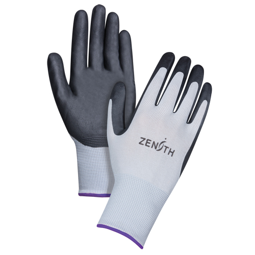 Gants l&eacute;gers enduits et respirants, 6/T-petit, R&ecirc;vetement Mousse de nitrile, Calibre 13, Enveloppe en Polyester Dufferin Supply