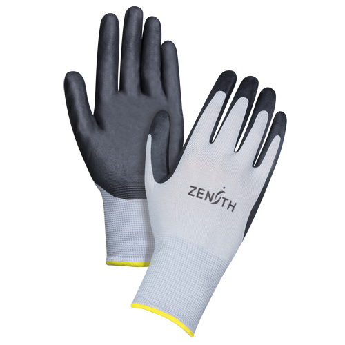 Gants l&eacute;gers enduits et respirants, 11/2T-Grand, R&ecirc;vetement Mousse de nitrile, Calibre 13, Enveloppe en Polyester Dufferin Supply