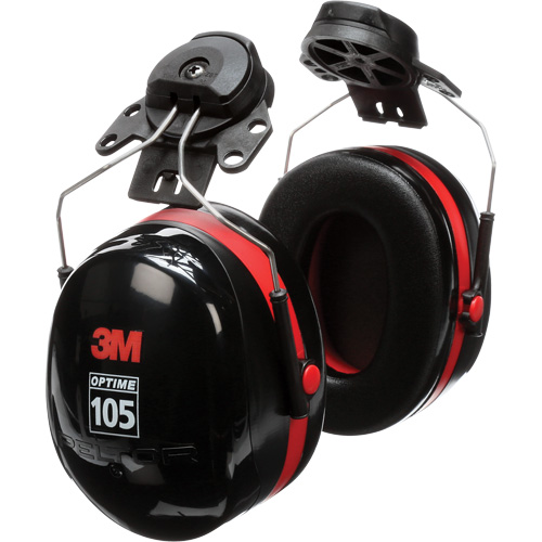 Serres-t&ecirc;tes de s&eacute;rie Peltor Optime 105, Fixation pour casque, 27 NRR dB Dufferin Supply