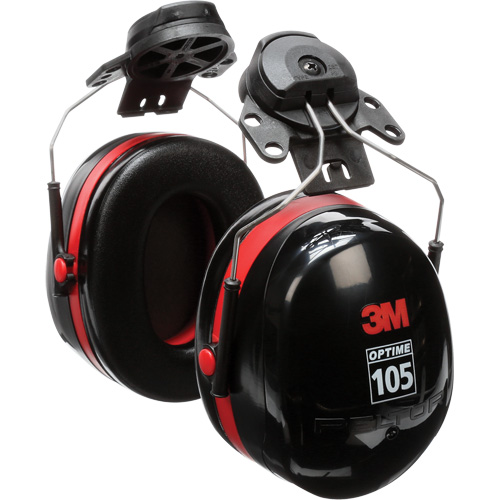 Serres-t&ecirc;tes de s&eacute;rie Peltor Optime 105, Fixation pour casque, 27 NRR dB Dufferin Supply