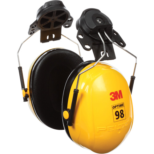 Peltor Optime 98 Series Earmuffs, Cap Mount, 23 NRR dB Dufferin Supply