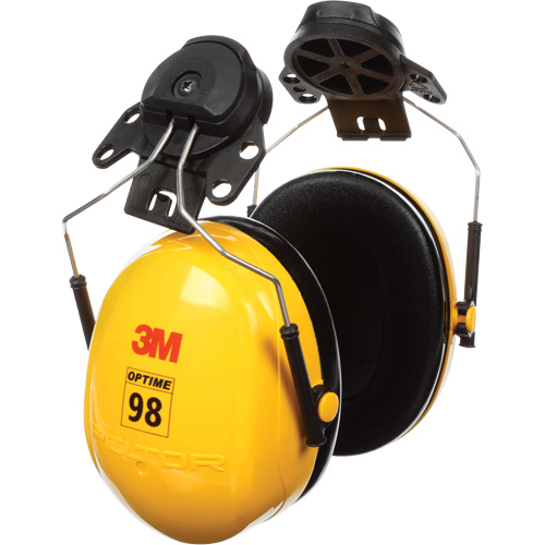 Peltor Optime 98 Series Earmuffs, Cap Mount, 23 NRR dB Dufferin Supply