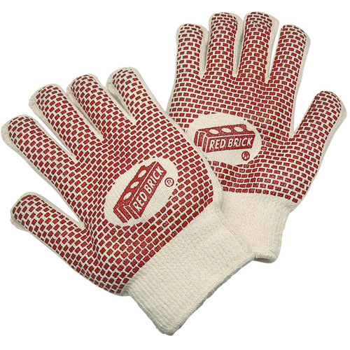 Red Brick&reg; Reversible Terrycloth Gloves, Cotton, Double Sided, 10 Gauge, Large Dufferin Supply