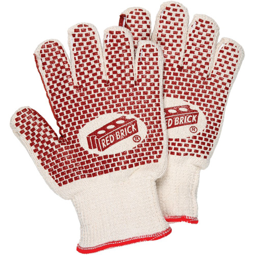 Red Brick&reg; Reversible Terrycloth Gloves, Cotton, Double Sided, 10 Gauge, Small Dufferin Supply