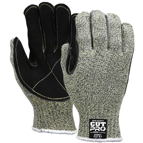 Gants r&eacute;sistants aux coupures Hero, Taille Petit/7, Calibre 7, Enveloppe en PEHD/Kevlar/Acier inoxydable, ANSI/ISEA 105 niveau 4 Dufferin Supply
