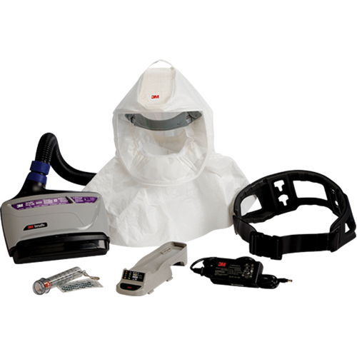 Versaflo Powered Air Purifying Respirator TR-600 Easy-Clean Kit, Hard Hat & Faceshield, Lithium-Ion Battery Dufferin Supply