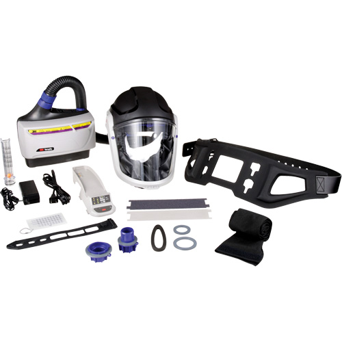 Versaflo Powered Air Purifying Respirator TR-600 Heavy Industrial Kit, Hard Hat & Faceshield, Lithium-Ion Battery Dufferin Supply