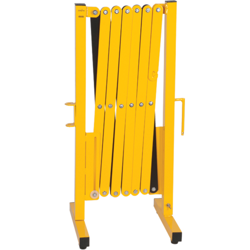 Barri&egrave;re extensible, 37" h x 11' lo, Noir/Jaune Dufferin Supply