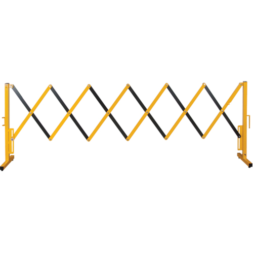 Barri&egrave;re extensible, 37" h x 11' lo, Noir/Jaune Dufferin Supply