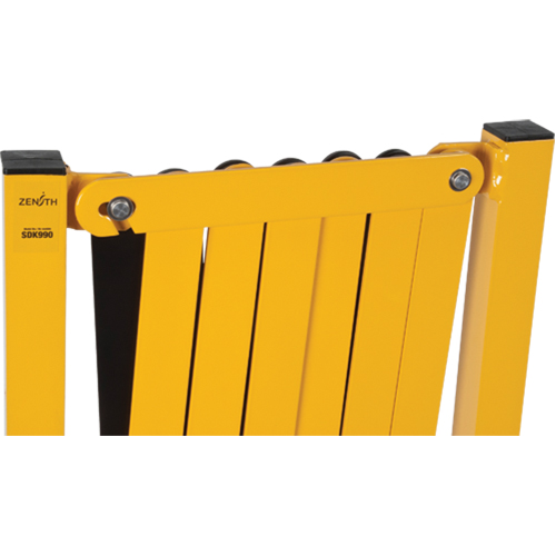 Barri&egrave;re extensible, 37" h x 11' lo, Noir/Jaune Dufferin Supply